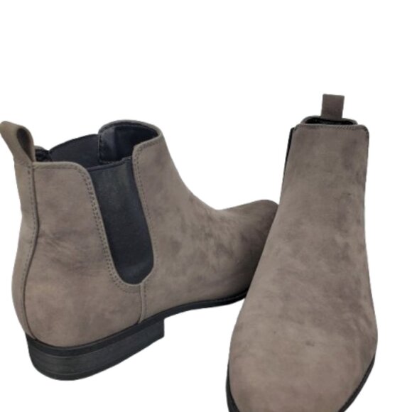  Design chelsea faux suede grey men boots size 9 main image 6